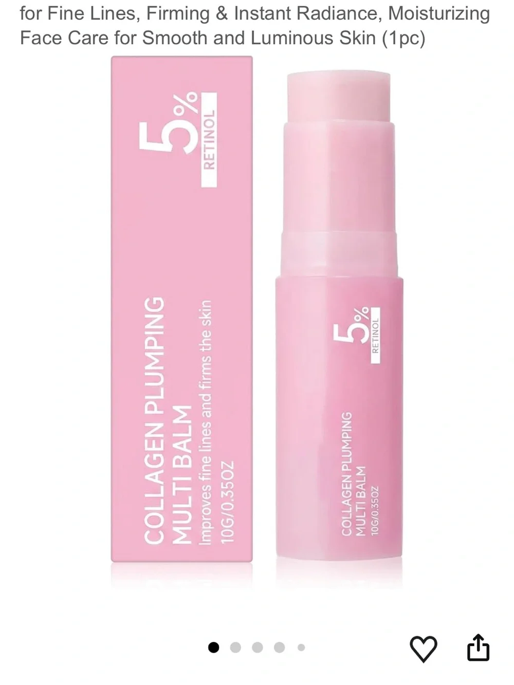 Collagen Plumping Multi Balm - Pink - 5% Retinol 2 pac